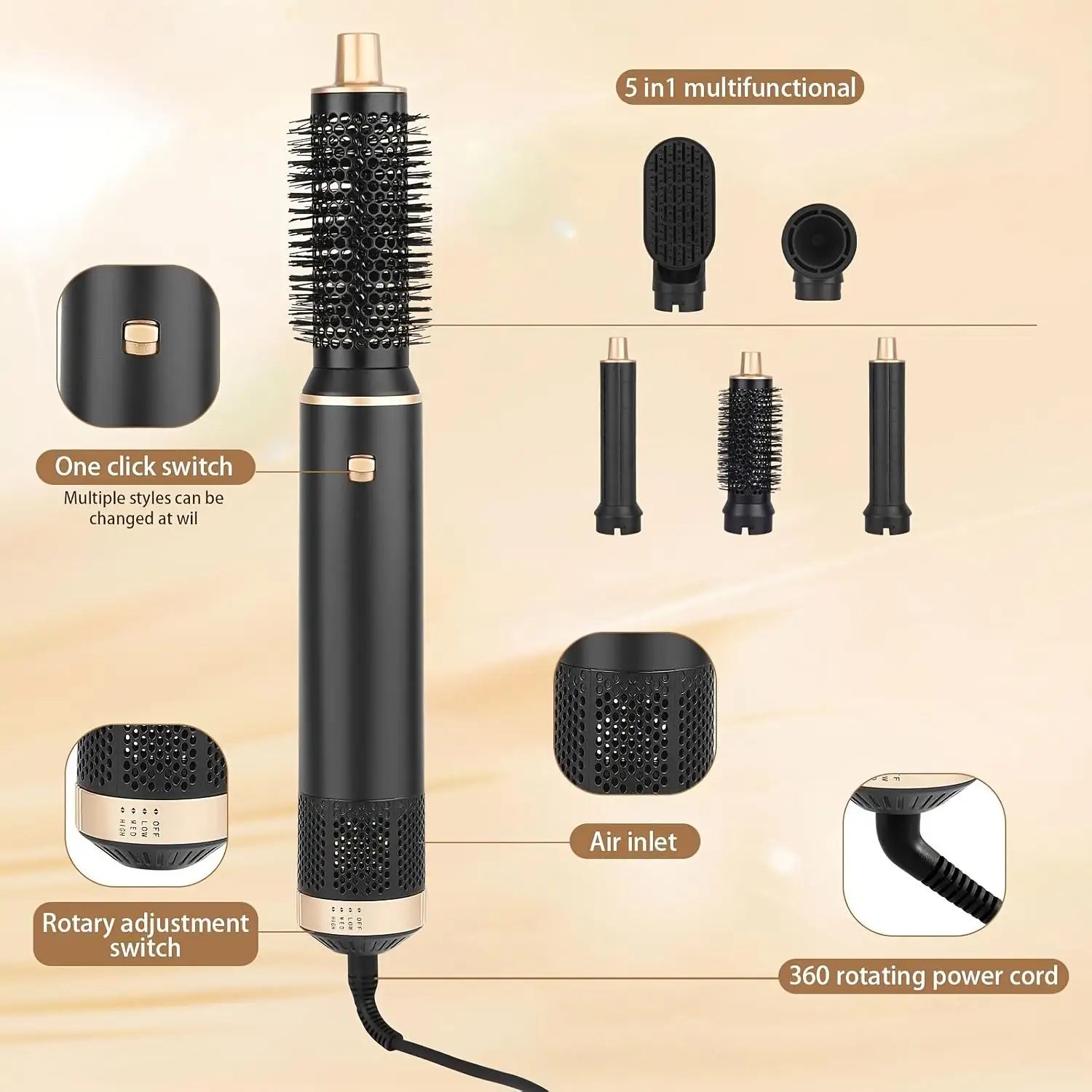UKLISS™ AirLuxe 5-in-1 Hair Styler System