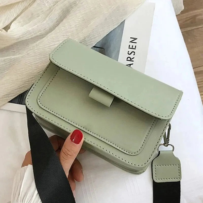 AURELIA™ Classic PU Leather Crossbody Flap Bag