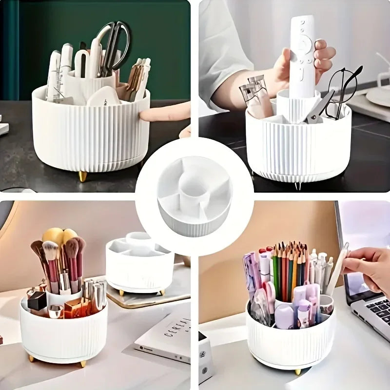 LUMORA™ 360 Rotating Makeup Organizer Pro
