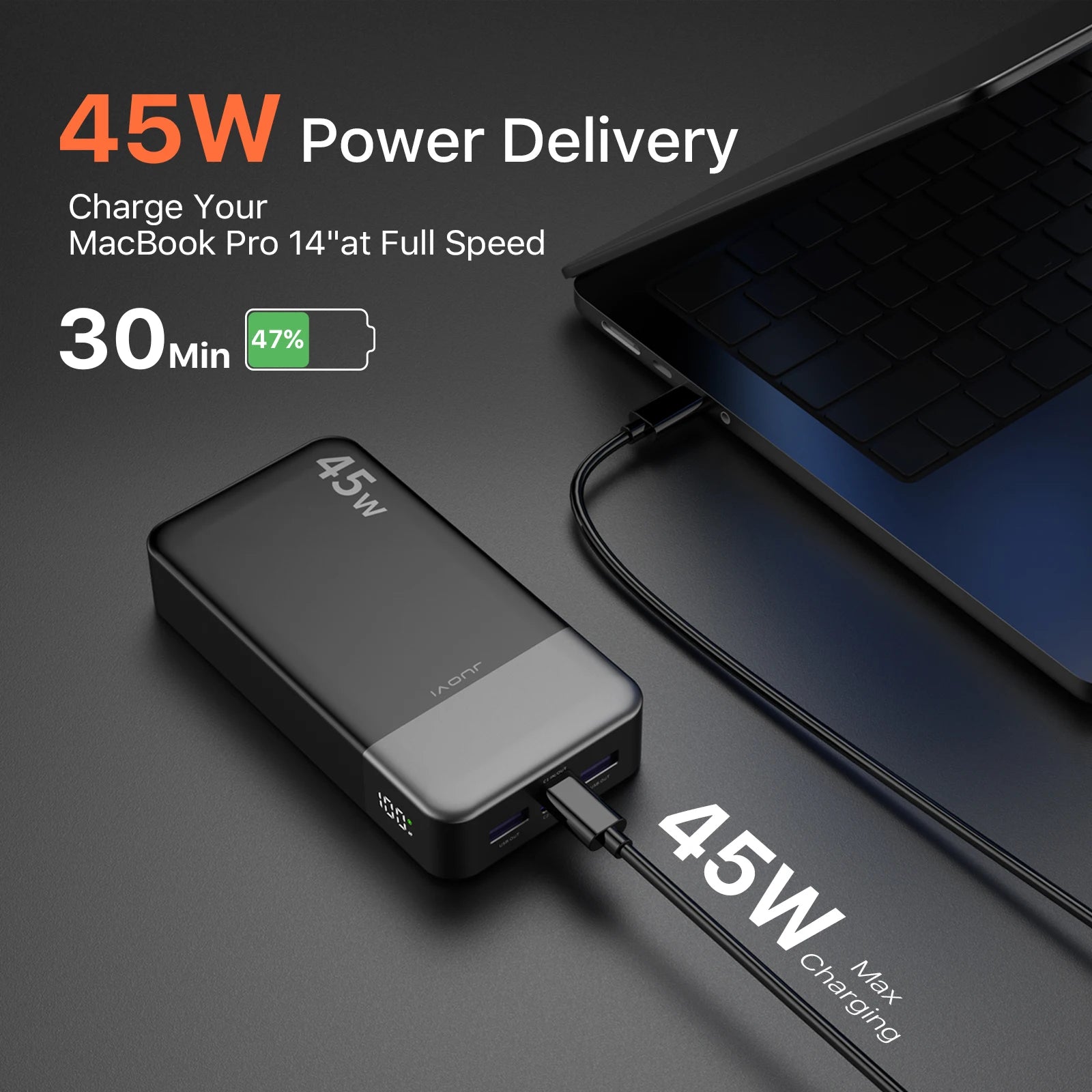 JUOVI™ J2621 HyperCharge 45W Power Bank