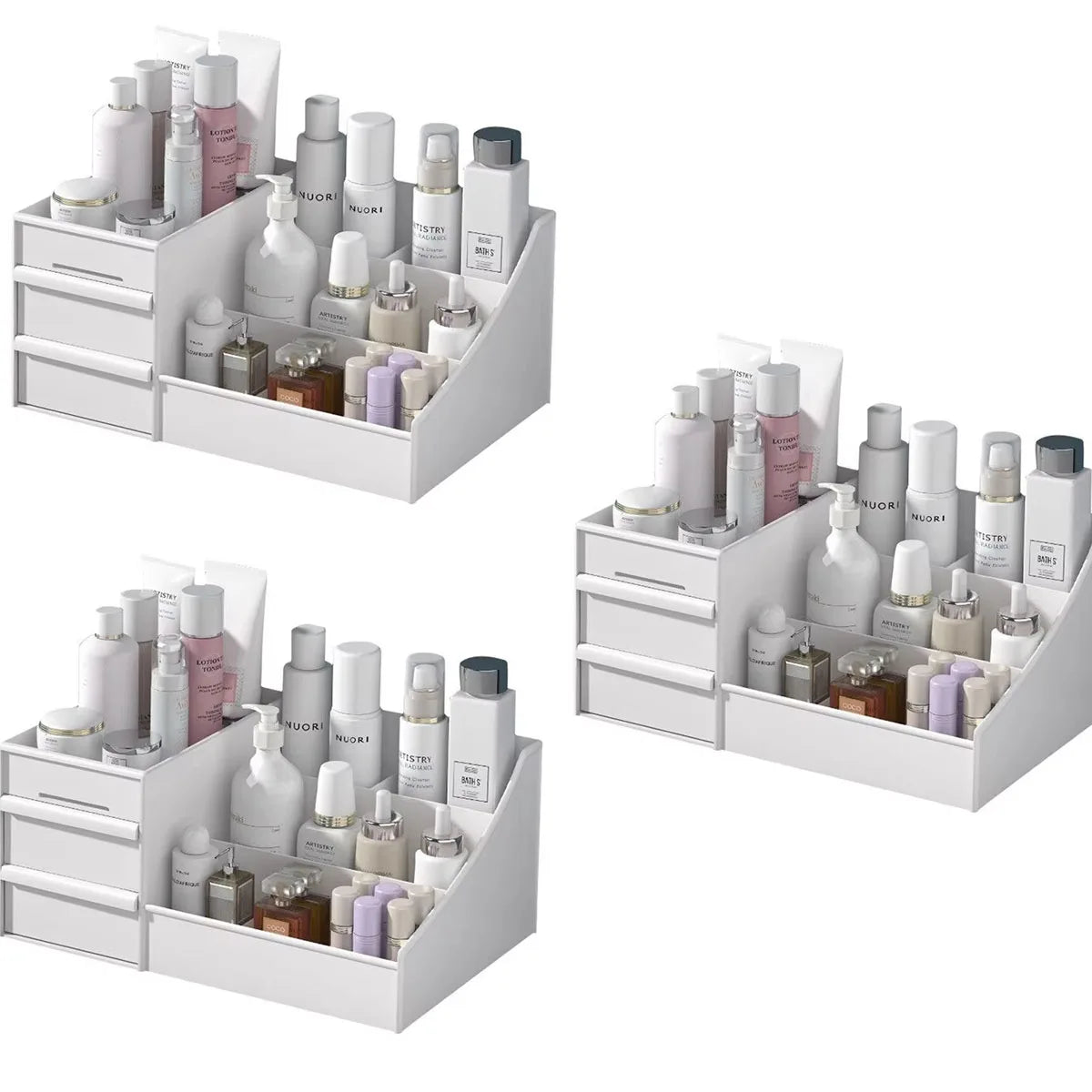 ORDENZA™ PureWhite Drawer Makeup Organizer