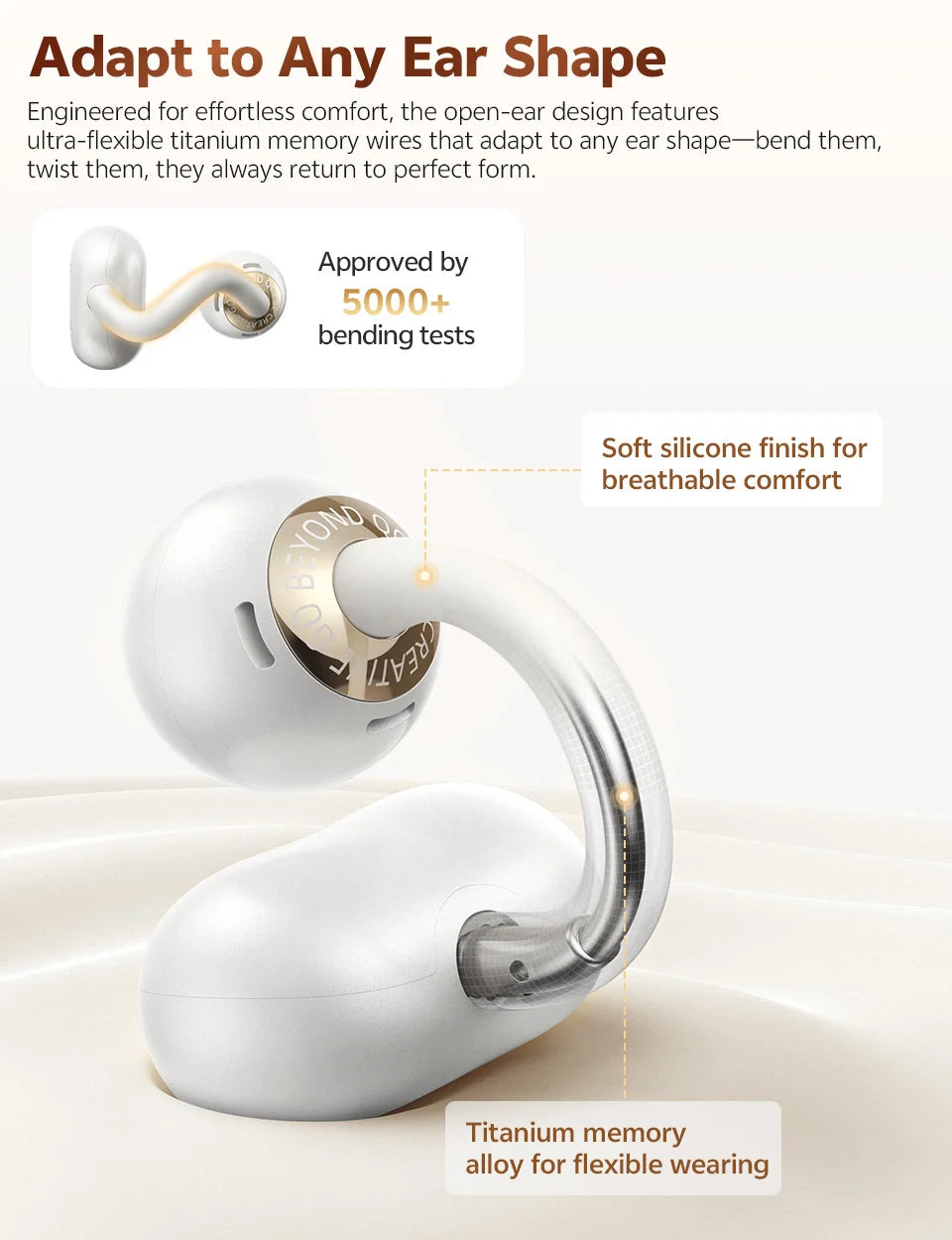 AURION™ Crossky Open-Ear Clip Wireless Earbuds