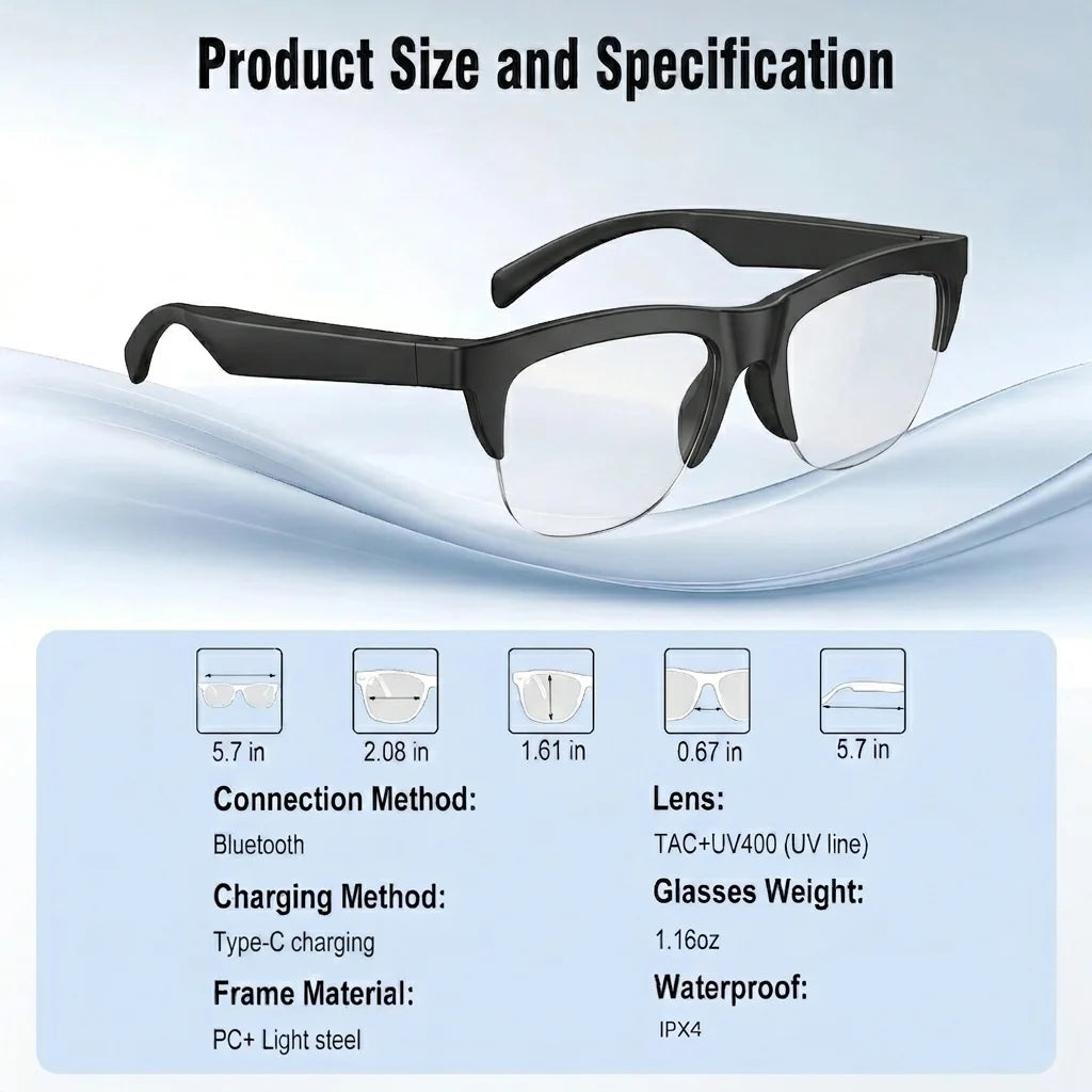 VÉRION™ Photochromic Smart Glasses & Smart Watch Set