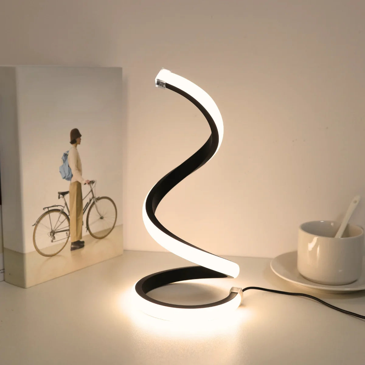 LUMIARC™ Spiral Glow LED Desk Lamp