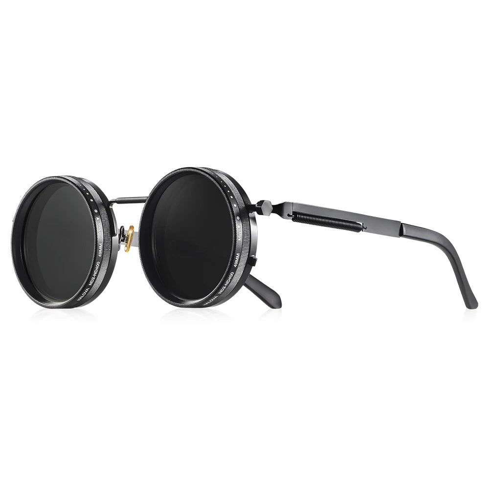 CRIXALIS™ Polarized Adjustable Dimming Round Sunglasses