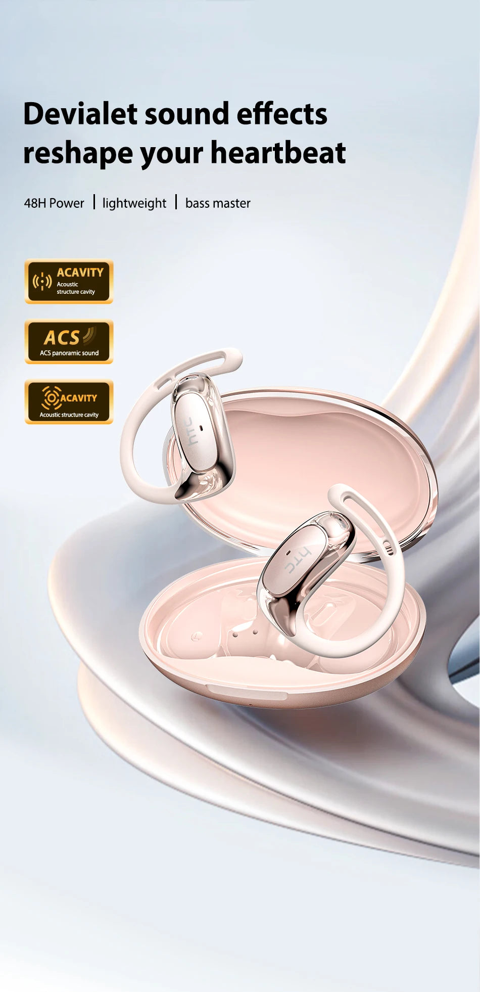 NEXORA™ AI Translation OWS Bluetooth Earhook Earphones