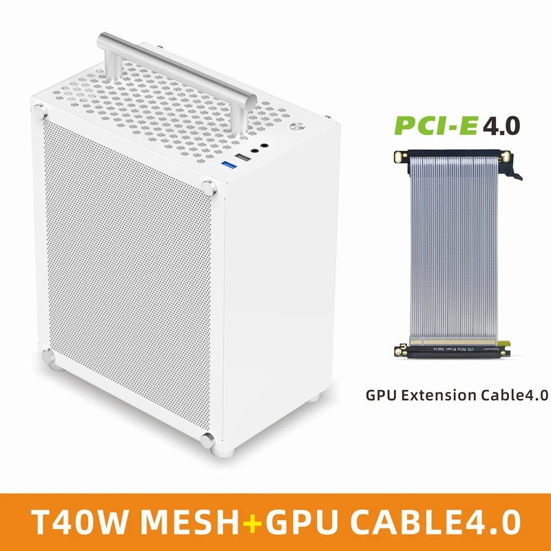METALFISH™ T40 Mini ITX 7L Compact Gaming Case