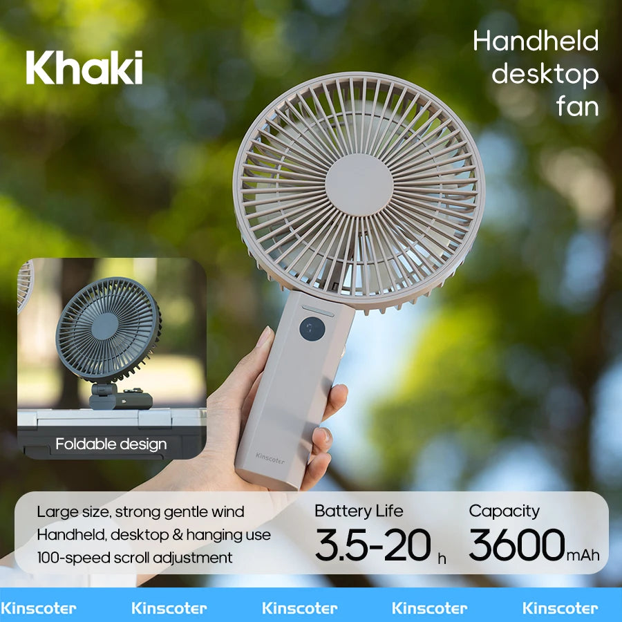 ZENOVA™ FlexBreeze Folding Portable Fan