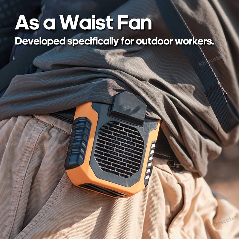 KINSCOTER™ AeroFlow Portable Neck & Waist Cooling Fan