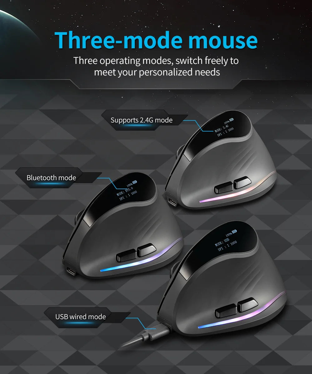 ERGOVA™ F35 Vertical Wireless Ergonomic Mouse