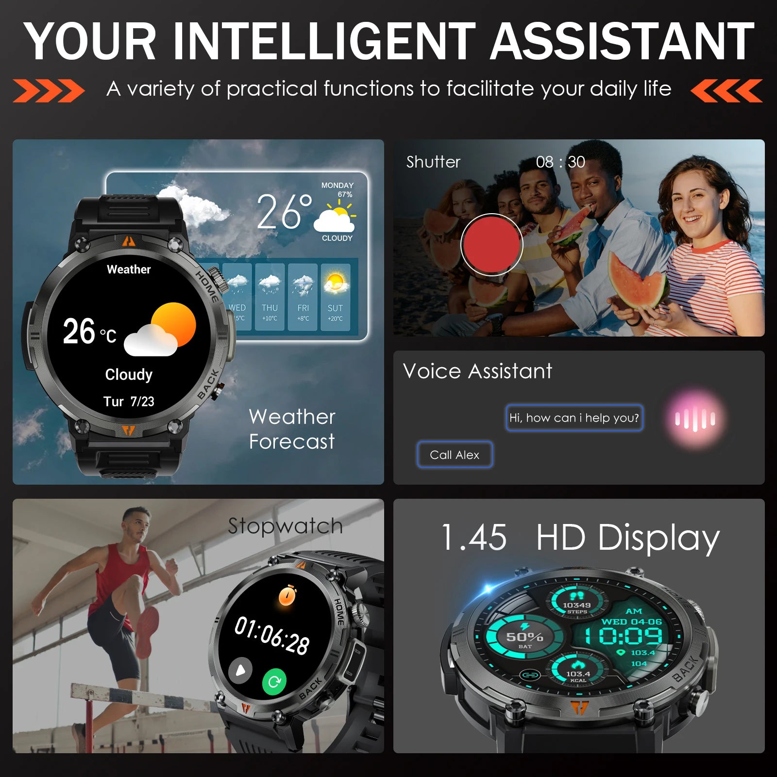 Smartwatch Pro 2025 – Advanced Fitness & Health Monitoring Smartwatch