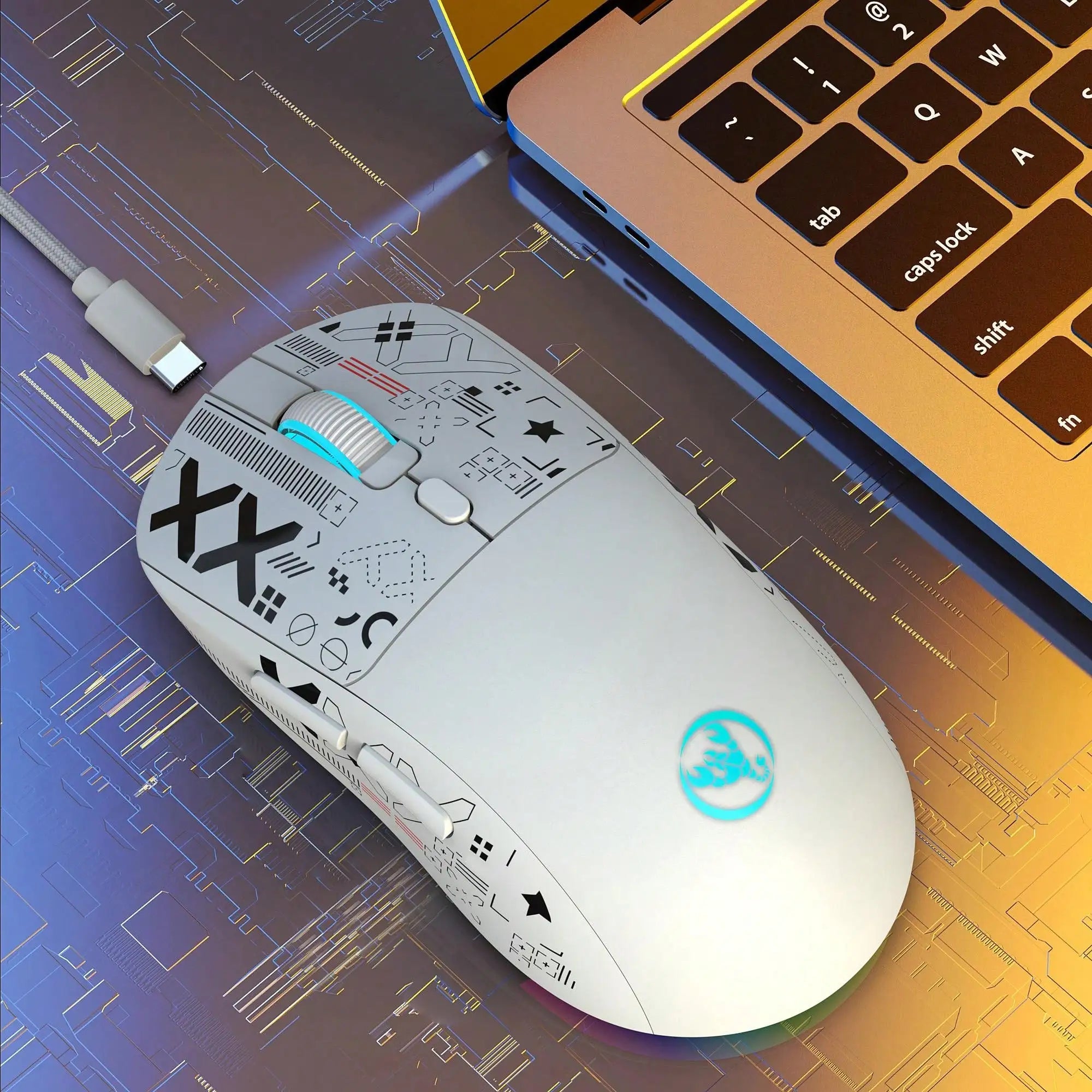 HXSJ™ T90 RGB Tri-Mode Gaming Mouse
